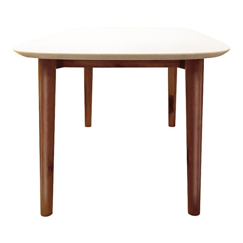 Mesa de comedor Feliz, laca blanca